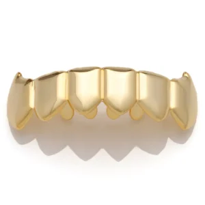 gold vampire grillz